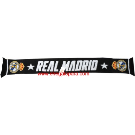 Bufanda Real Madrid doble Negra
