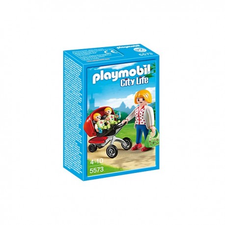 Playmobil 5573 Mamá con Carrito de Gemelos