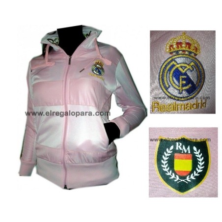 Sudadera Real Madrid rosa mujer