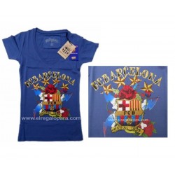 Camiseta Fútbol Club Barcelona Mujer pedrería
