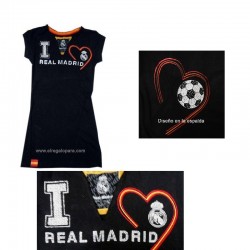 Camiseta Mujer pedrería Real Madrid