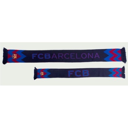 Bufanda doble del Fútbol Club Barcelona 150x18cm Espigas