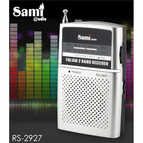 Radio transistor Sami RS2927 AM/FM tamaño bolsillo