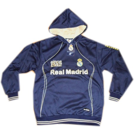 Sudadera Real Madrid adulto azul/dorado