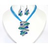 Conjunto de pendientes y colgante mod. 40415