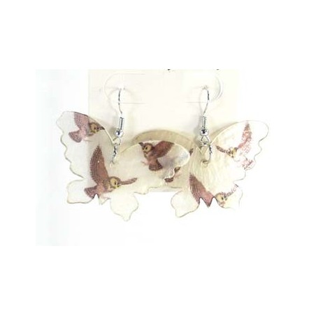 Pendientes mariposa de nacar mod 41891
