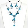 Conjunto pendientes y collar cristalesMod 41467