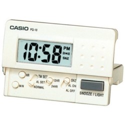 Despertador Casio digital PQ-10D blanco