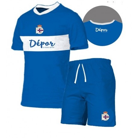 Pijama Real Club Deportivo de La Coruña adulto verano