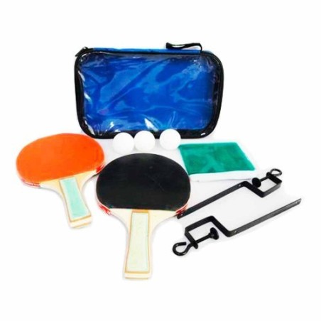 Conjunto ping pong raquetas red y pelotas