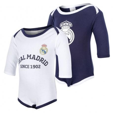 Body Real Madrid para bebé manga larga