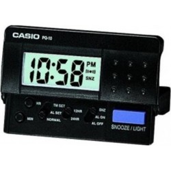 Despertador Casio digital PQ-10D negro