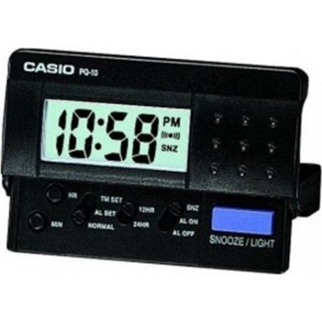 Despertador Casio digital PQ-10D negro