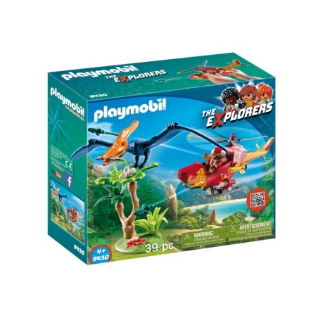 Playmobil 9430 Helicóptero con Pterosaurio - Entrega urgente