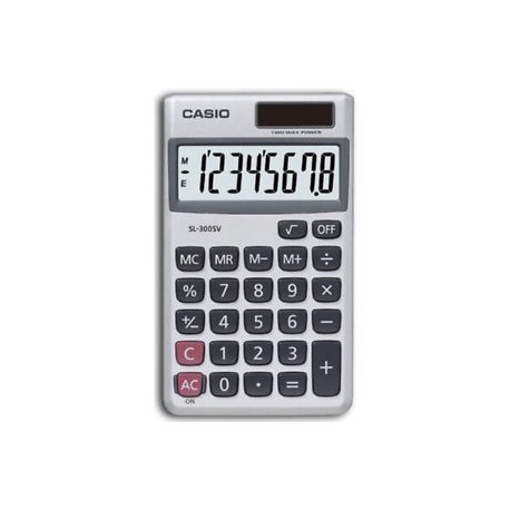 Calculadora Casio Sl-300SV con funda 8 dígitos solar