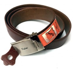 Cinturón Piellini caballero de piel 120cm marrón