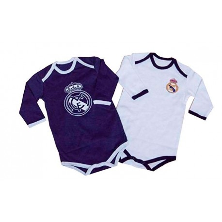 Bodys Real Madrid para bebé manga larga