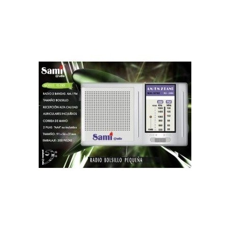 Radio transistor Sami RS2909 AM/FM 9x2x5,5cm
