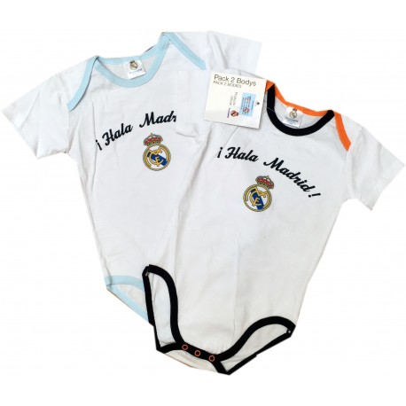 Pack Bodys Real Madrid con mangas 2und bebé