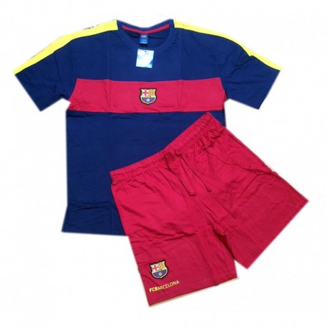 Pijama Fútbol Club Barcelona verano manga corta talla 12