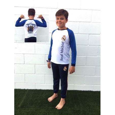 Pijama Real Madrid niño invierno Tallas 6 a 16