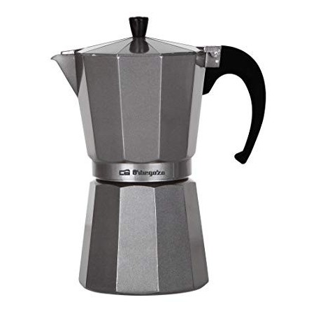 Cafetera Orbegozo aluminio KFS 1220 12 tazas Gas Elect y vitro