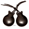 Castañuelas sevillanas fibra negro Talla 8 iniciación JALE