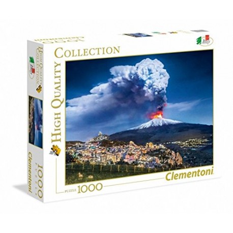 Puzlle Volcán Etna Italia 1000 piezas Clementoni 69x50cm