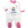 Pelele Real Madrid para bebé rosa
