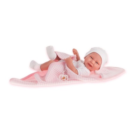 Muñeca Antonio Juan recién nacida Carla toquilla 42 cm