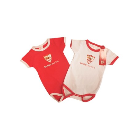 Sevilla Fútbol Club pack 2 bodys verano