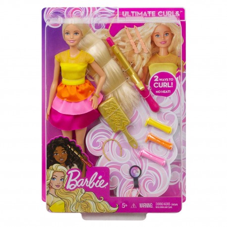 Muñeca Barbie Crea sus Ondas con Accesorios para Peinar