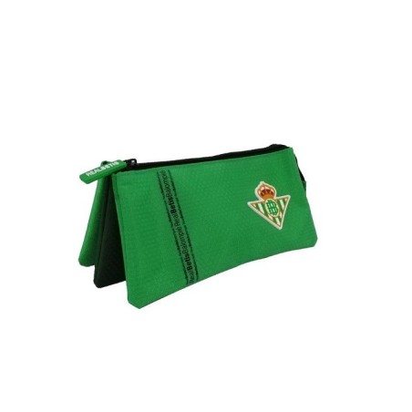 Real Betis Estuche portatodo plano tres compartimentos