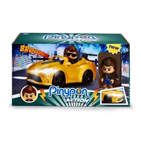 Pinypon Action Helicóptero de policía con 1 Figura y Accesorios