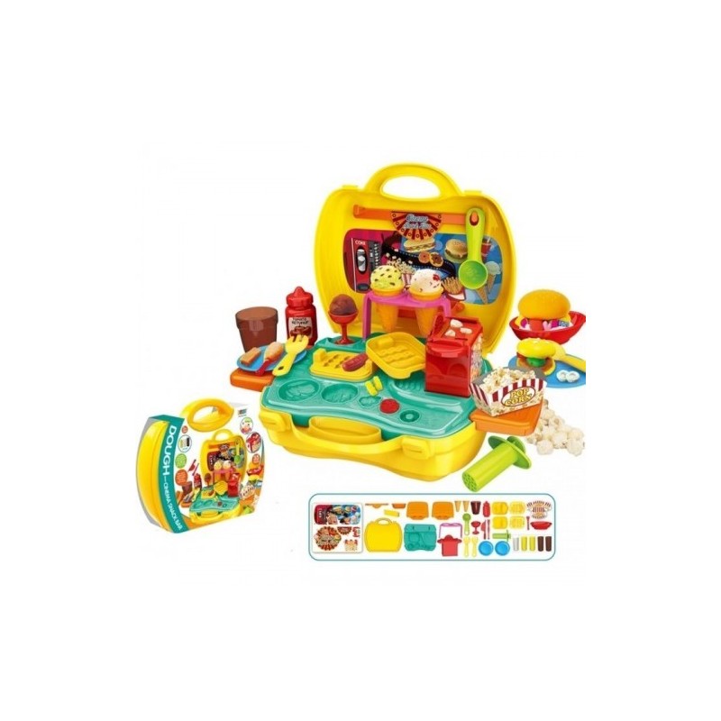 Maleta plastilinas snak bar 35 piezas - Juguetería Maleta plastilinas snak bar 35 piezas - Juguetería