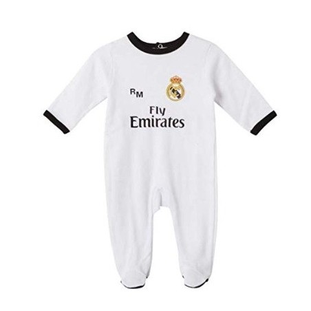 Pelele Real Madrid para bebé rosa