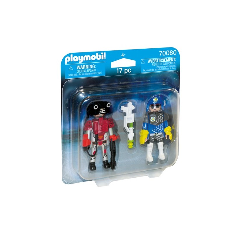 Playmobil 70080 Duo Pack Policía del Espacio y Ladrón - Tienda juguetes Playmobil 70080 Duo Pack Policía del Espacio y Ladrón - Tienda juguetes