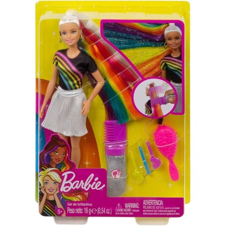 Muñeca Barbie Destellos de Arociris pelo extra Largo