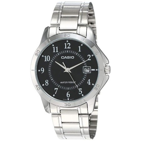 Reloj Casio Caballero MTP-V004L-3B esfera plateada correa verde oliva