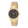 Reloj Casio Caballero MTP-V002G-1B dorado esfera negra