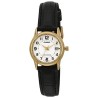 Reloj Casio Señora LTP-V002GL-7B correa negra esfera blanca