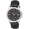 Reloj Casio Caballero MTP-V004L-1A esfera negra correa piel negra