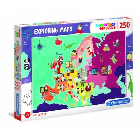 Puzzle 250 piezas Mapa Europa - Gente - Tienda puzzles