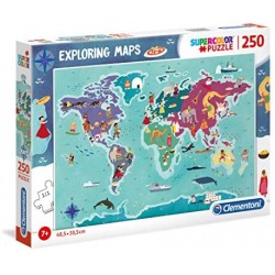 Puzzle 250 piezas Mapa...
