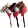 Caballo balancín y ruedas juguete con sonido 90cm largo 60cm alto