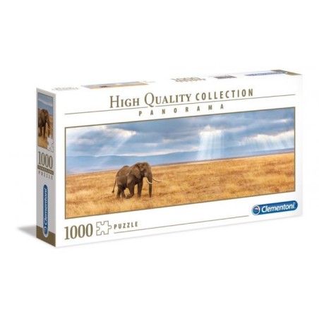 Puzzle 1000 piezas panorama Elefante lost Clementoni - Tienda precio comprar