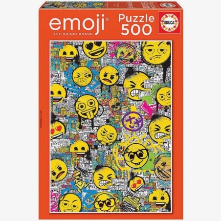 Puzzle 500 piezas Emoji Graffiti Educa Borras - Tienda precio comprar
