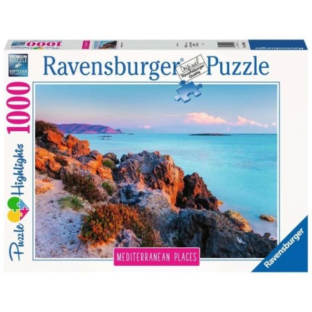 Puzzle 1000 piezas Mar Mediterraneo Grecia Ravensburger - Tienda precio comprar