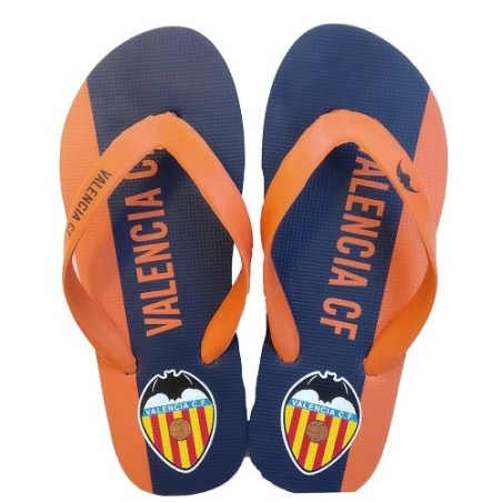 Valencia Club de Fútbol chanclas negra naranja 33 al 46 - Entrega Urgente