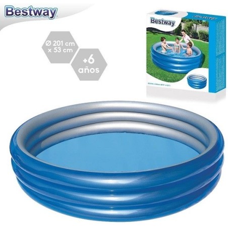 Piscina Big Metalic Hinchable 201 X 53 Cm - Servicio entrega urgente